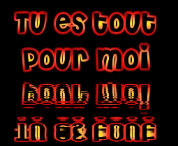 tu es .....